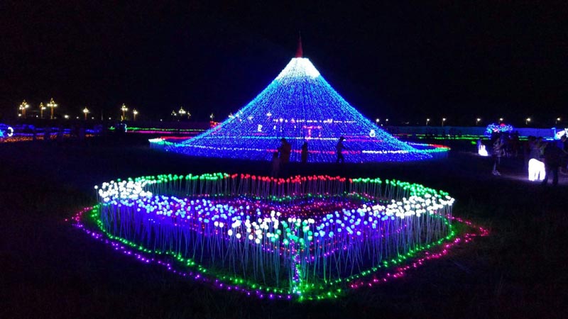 灯光节富士山
